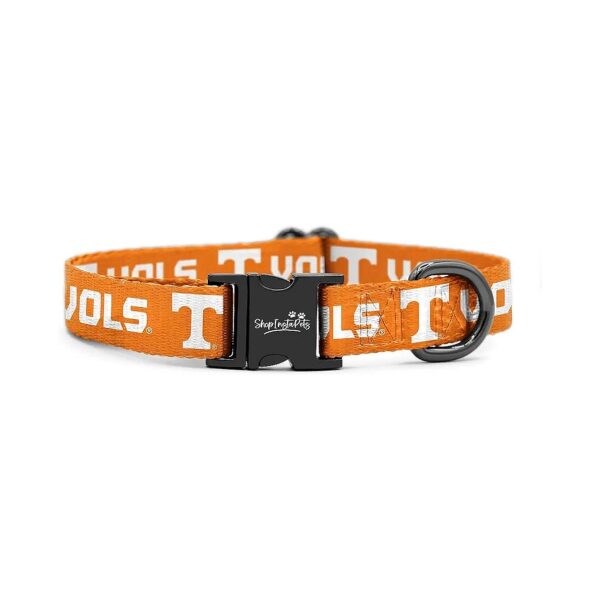 Orange Collars for Tennessee Volunteers Dogs with Metal Buckles and Adjustable Fits