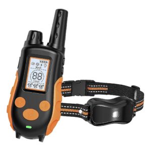 Orange Color, 1640ft Range, and 3 Receiver Modes for Large and Medium Sized Dogs