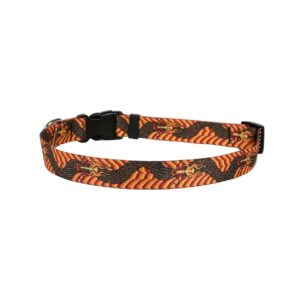 Orange Dog Collar 4 to 9" Neck Sizes for Outdoor and Water Dogs