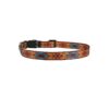 Orange Dog Collar for Active Canines with Indian Spirit Design