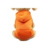 Orange Hoodie for Small Dogs Lightweight Warm Coat for Pet Fashion