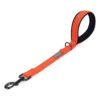 Orange Nylon Dog Leash for Medium and Large Dogs 18INCH