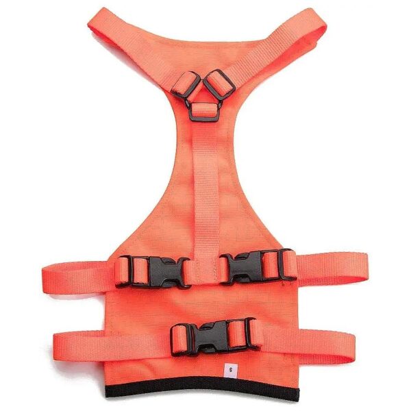 Orange Nylon Material Dog Skid Plate Chest Protector for Large Canines