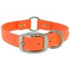 Orange Waterproof Dog Collar for Dogs of All Sizes with Durable Double Buckle