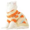 Orange X-Small Turtleneck Coat for Small Dog Girl Chihuahua & Yorkie Puppy Wear