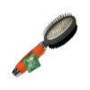 Orange and Grey Oblong Brush for Effortless Pet Grooming and Shedding Removal