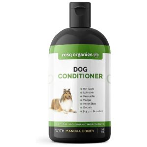 Organic Aloe Vera and Manuka Honey Dog Coat Conditioner Soothes Irritated Skin