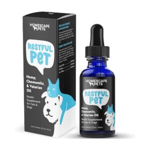 Organic Chamomile and Valerian Oil for Cats and Dogs to Manage Anxiety and Stress