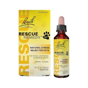 Original Bach Rescue Remedy Formula for Natural Pet Calming and Stress Relief