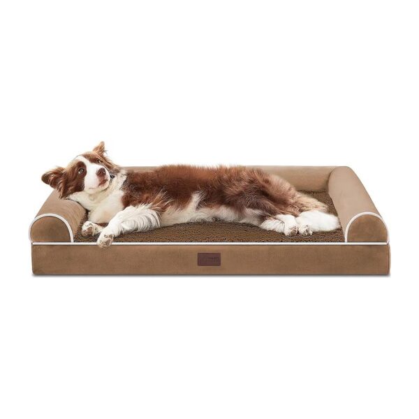 Orthopedic Dog Bed for Large Dogs with Waterproof Lining and Removable Cover