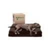 Orthopedic Dog Bed with Polyester Faux Fur Surface and Certified Foam for Large Dogs