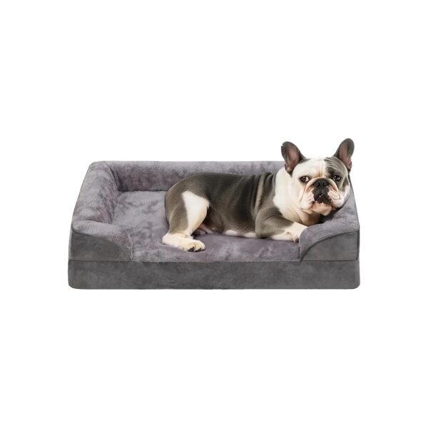 Orthopedic Dog Bed with Soft Egg Foam and Waterproof Cover for Large Midsized Pets