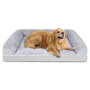 Orthopedic Dog Bed with Waterproof Lining and Nonskid Bottom for Large Dogs