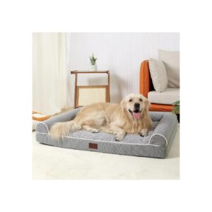 Orthopedic Egg Crate Foam Dog Bed for XXLarge Dogs with Waterproof Lined Cover