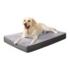 Orthopedic Egg Crate Foam Dog Bed with Adjustable Size for Large Dogs under 65 lbs