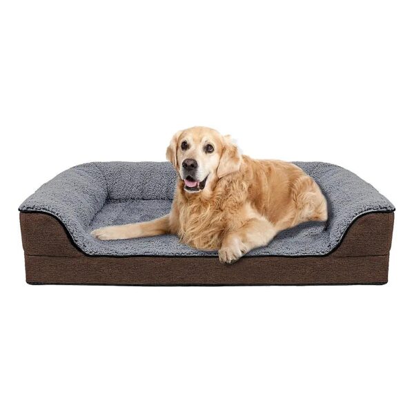 Orthopedic Foam Dog Bed with Removable Fabric for Small to Medium Dogs