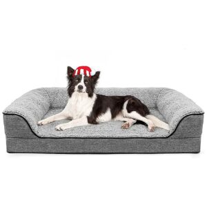 Orthopedic Foam Filled Dog Bed for Large Dogs, Removable Washable Cover