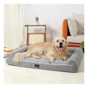 Orthopedic Pet Bed for Large Dogs with Non Slip Bottom and Washable Cover