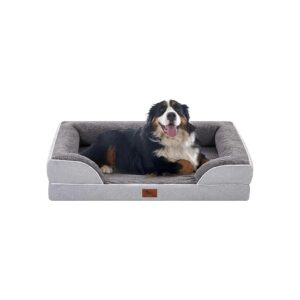 Orthopedic and Breathable Dog Bed for Jumbo Dogs with Waterproof Cover and Nonslip Bottom