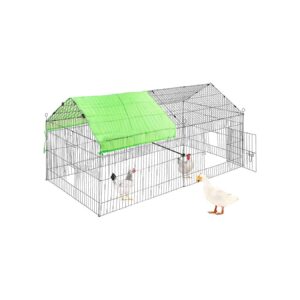 Outdoor Chicken Coop for Small Animals with Waterproof and Sun-Proof Cover