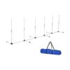 Outdoor Dog Agility Training Set with Weave Poles and Carry Bag for Exercise and Fun