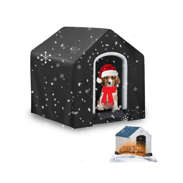 Outdoor Dog House Cover for Large Dogs 43x42x39in