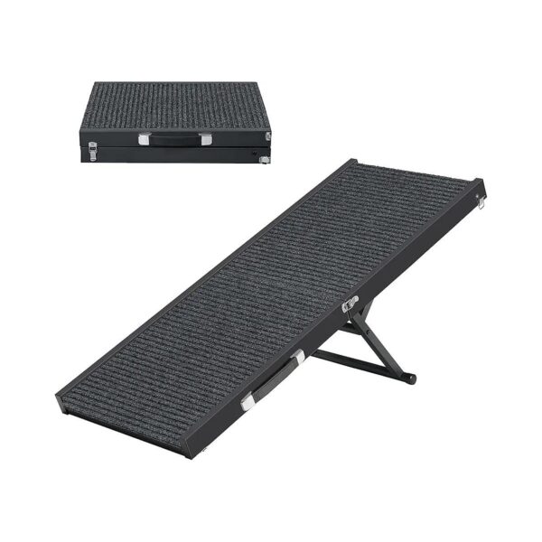 Outdoor Indoor Dog Ramp for Pets Five Adjustable Height Levels for Any Floor