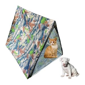 Outdoor Pet Shelter for Dogs Cats Rabbits Pigs Waterproof Comfort and Camouflage