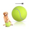 Oversized Yellow Tennis Ball for Dogs Pet Toy Giant Rubber Fun Ball