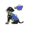 Oxford Fabric Dog Life Jacket with Rescue Handle and Reflective Strip for Small Breeds