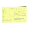 Pack 100 x 5x8 Yellow Grooming Cards for Dog Owners and Veterinarians