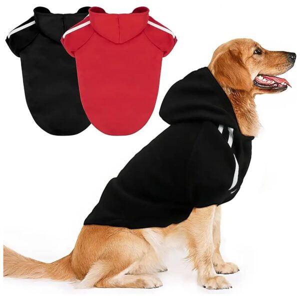 Pack, Basic Pet Sweatshirts with Hat for Medium to Large Dogs 9XL