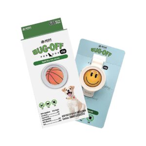 Pack Bug-Off Clip for Dogs Repels Fleas, Ticks, and Ants with Natural Oils