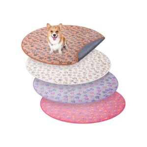 Pack Round Whelping Pads with Waterproof and Absorbent Material for Pets