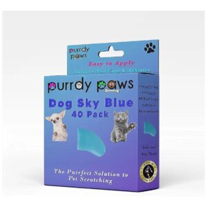 Pack Soft and Durable Nail Caps for XXL Dogs Sky Blue Color