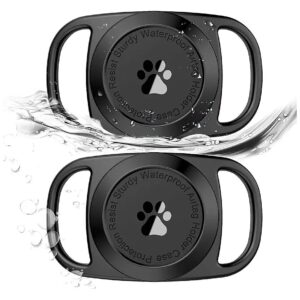 Pack Waterproof Apple AirTag Holder for Dogs and Cats with Enhanced Tracking