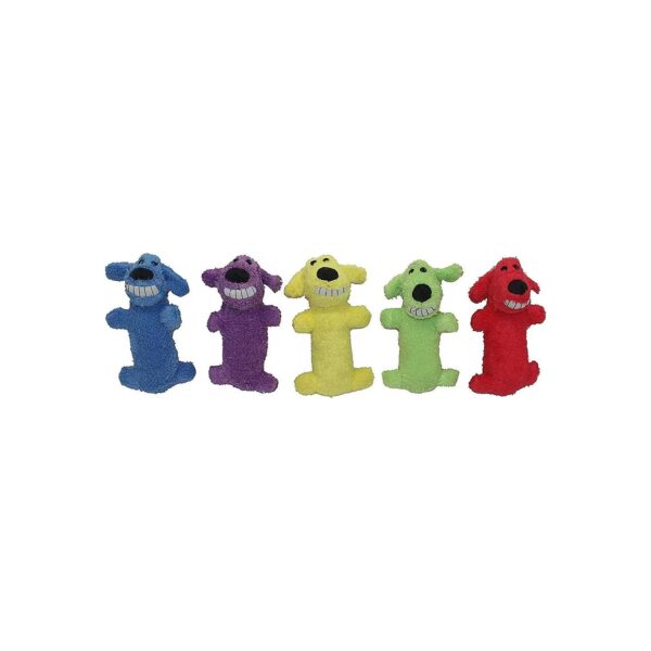 Pack of 6 Soft and Squishy Dog Toys in Assorted Colors for Small to Medium Breed Dogs