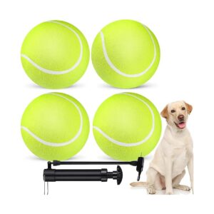 Pack of Inflatable Tennis Balls for Happy and Healthy Pet Dogs