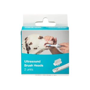 Pack of Soft Dental Care Brush Heads for Dogs with Corded Electric Design