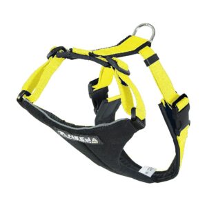 Padded Dog Running Harness with Reflective Vest for Yellow Large Breed Dogs