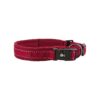 Padded Neoprene Dog Collar in Lingon for 14-18 inch Breeds with Adjustable Safety Lock