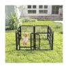 Panel Metal Fence for Indoor and Outdoor Use - Perfect for Dogs, Puppies, and More