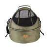 Panoramic Airline Dog Carrier with Dual Zippered Enclosures for Small and Medium Breeds