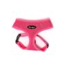 Passionate Pink Solid Mesh Small Harness with Secure Heavy-Duty Buckle and Chrome Polish