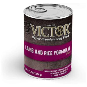 Pate Style Lamb and Rice Formula Dog Food for Adult Breeders