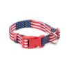 Patriotic American Flag Dog Collar for Male or Female Dogs with Miniature Dimensions