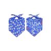 Patriotic Dog Bandana with Blue and White USA Flag Design