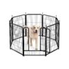 PawGiant Dog Fence Playpen for Small Medium Large Dogs Indoors & Outdoors