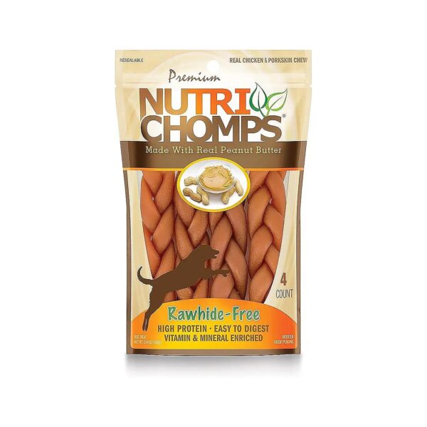 Peanut Butter Flavor Dog Chews with Seven Essential Vitamins and Minerals