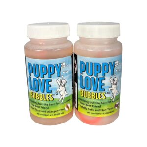 Peanut Butter and Bacon Scented Dog Bubbles 4oz 2 Pack Combo